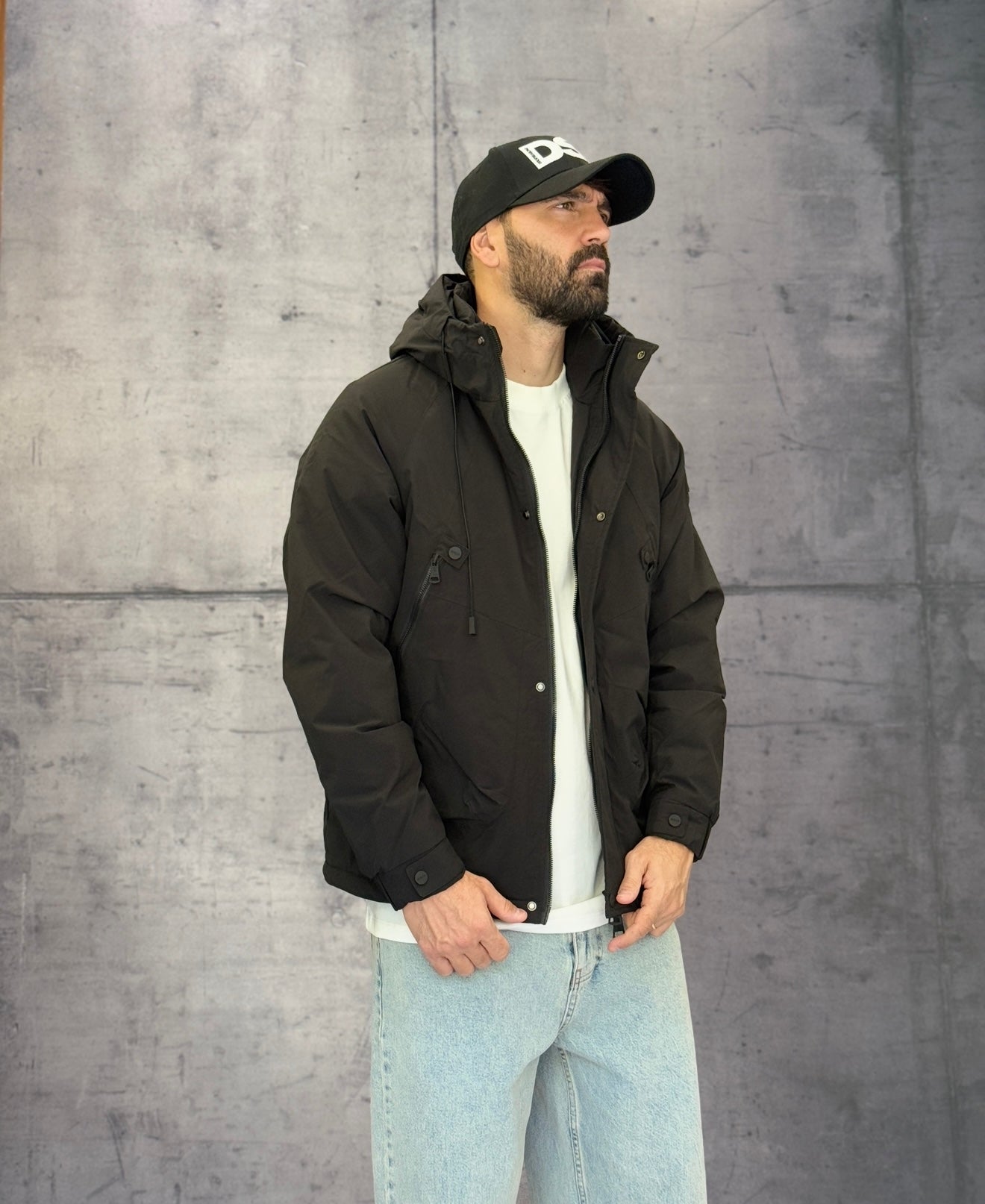 GIUBBINO OUTDOOR JACKET IMBOTTITA - BERNA - ART. 2523071 - COL. NERO