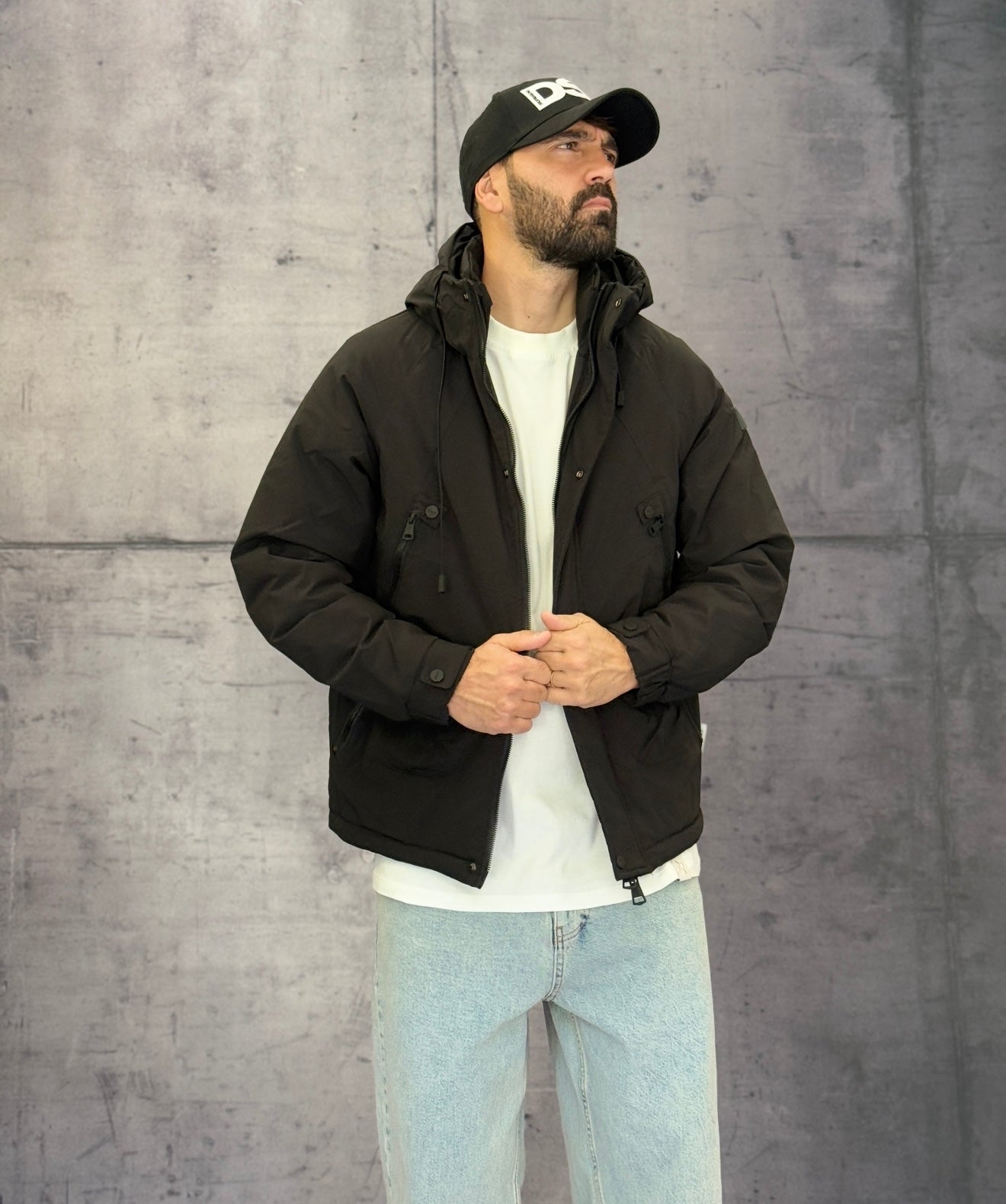 GIUBBINO OUTDOOR JACKET IMBOTTITA - BERNA - ART. 2523071 - COL. NERO