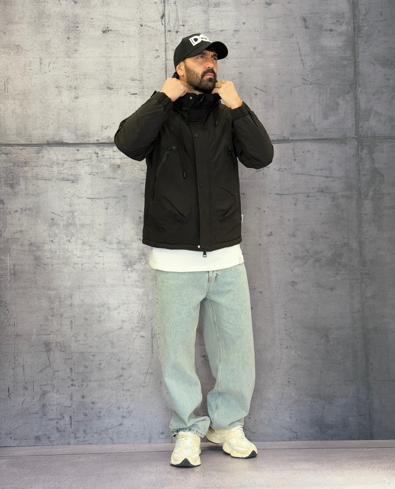 GIUBBINO OUTDOOR JACKET IMBOTTITA - BERNA - ART. 2523071 - COL. NERO