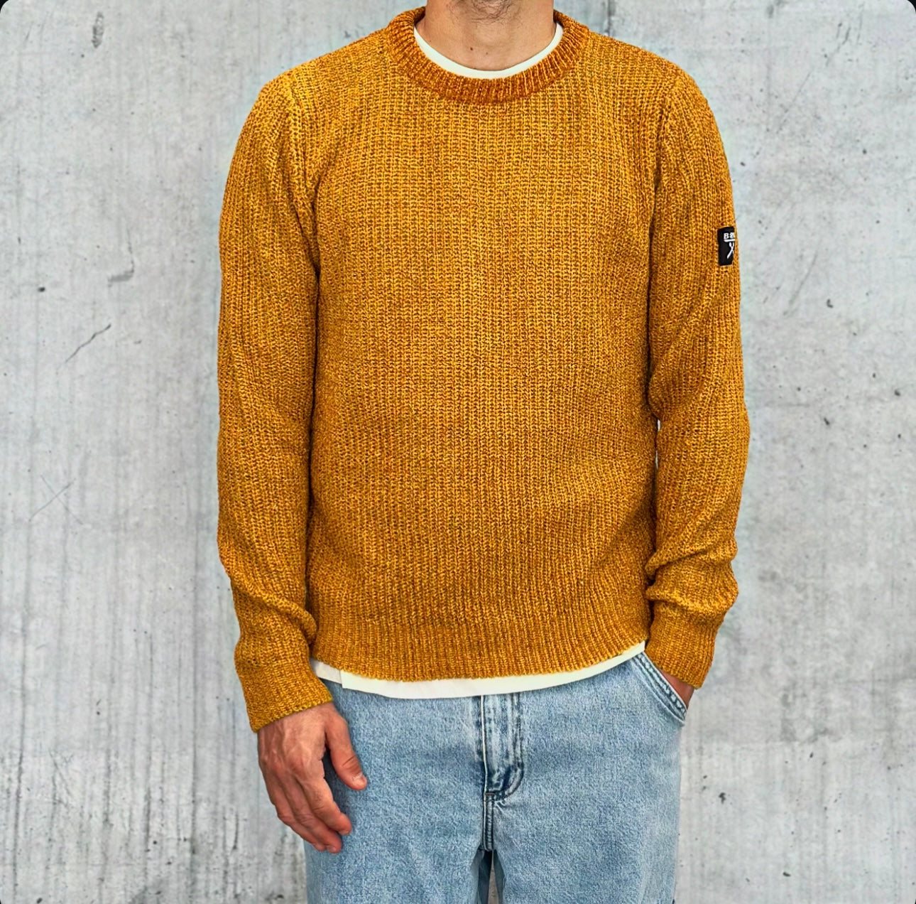 GIROCOLLO MAGLIA - BERNA - *ART. 22301655 - COL. GIALLO OCRA