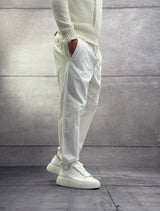 PANTALONE ELASTICO IN VITA MISTO LINO - ONLY&SONS - ART. 22024966