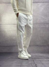 PANTALONE ELASTICO IN VITA MISTO LINO - ONLY&SONS - ART. 22024966
