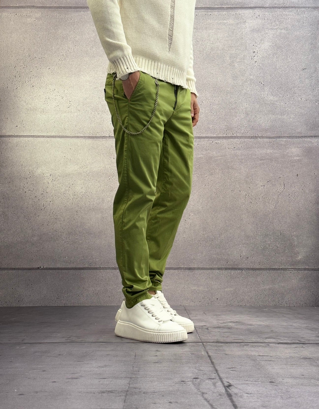 PANTALONE CHINOS RASO - BERNA - ART. 251103
