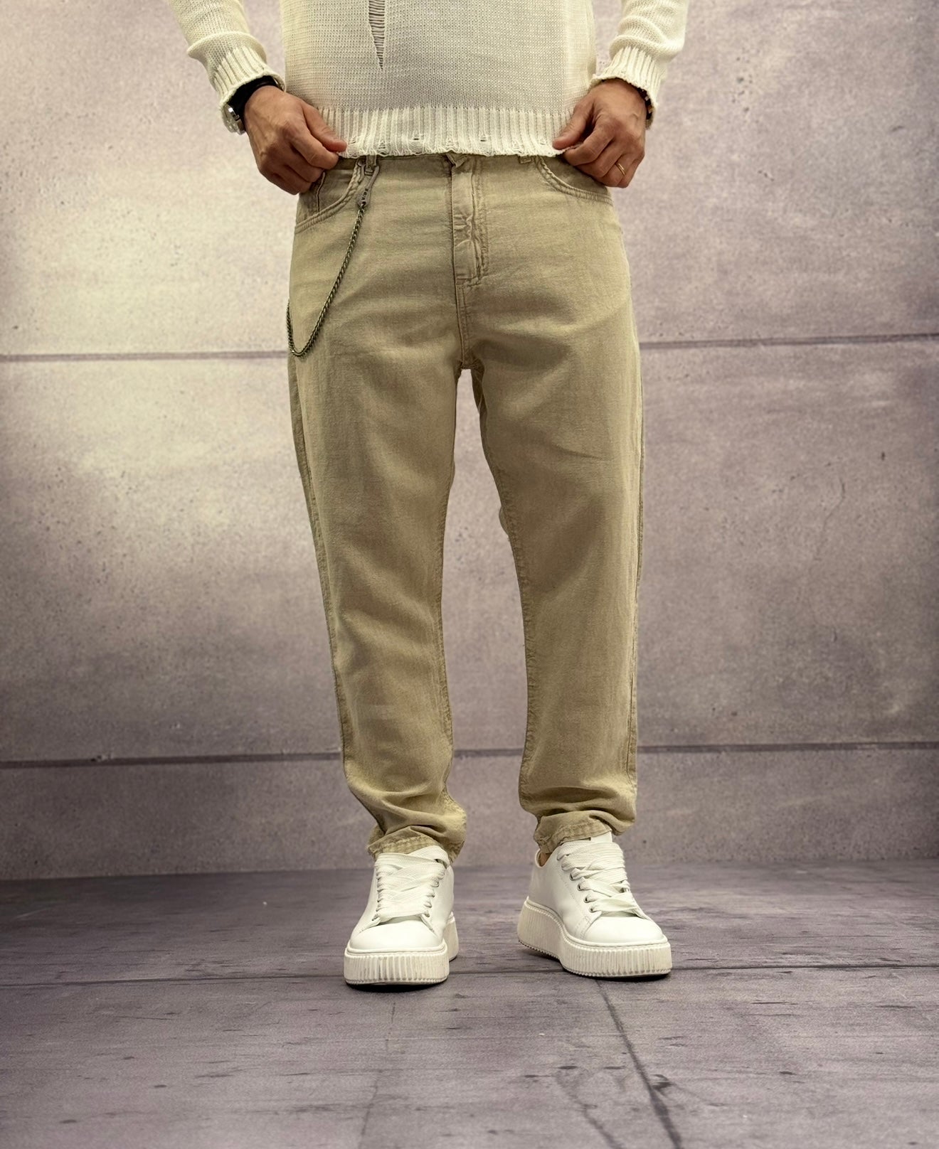 PANTALONE MISTO LINO - BERNA - ART. 251053