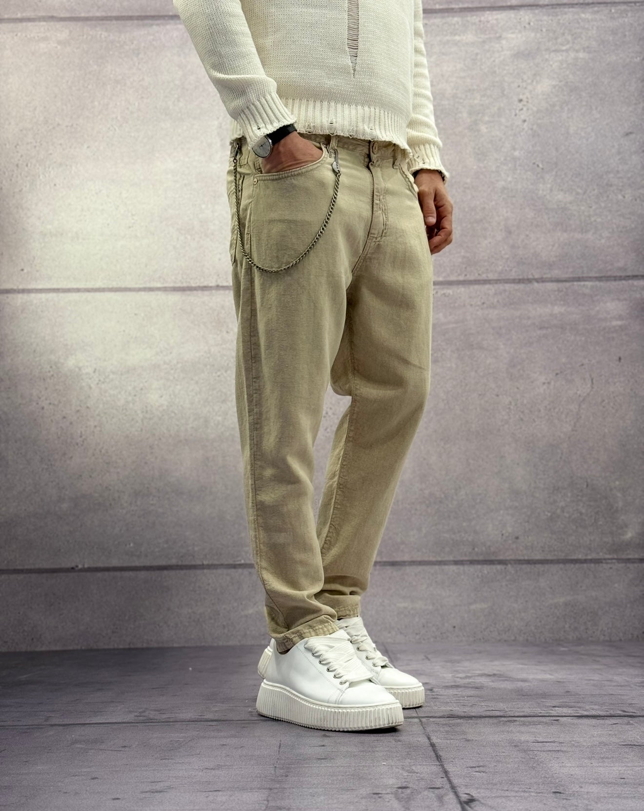PANTALONE MISTO LINO - BERNA - ART. 251053