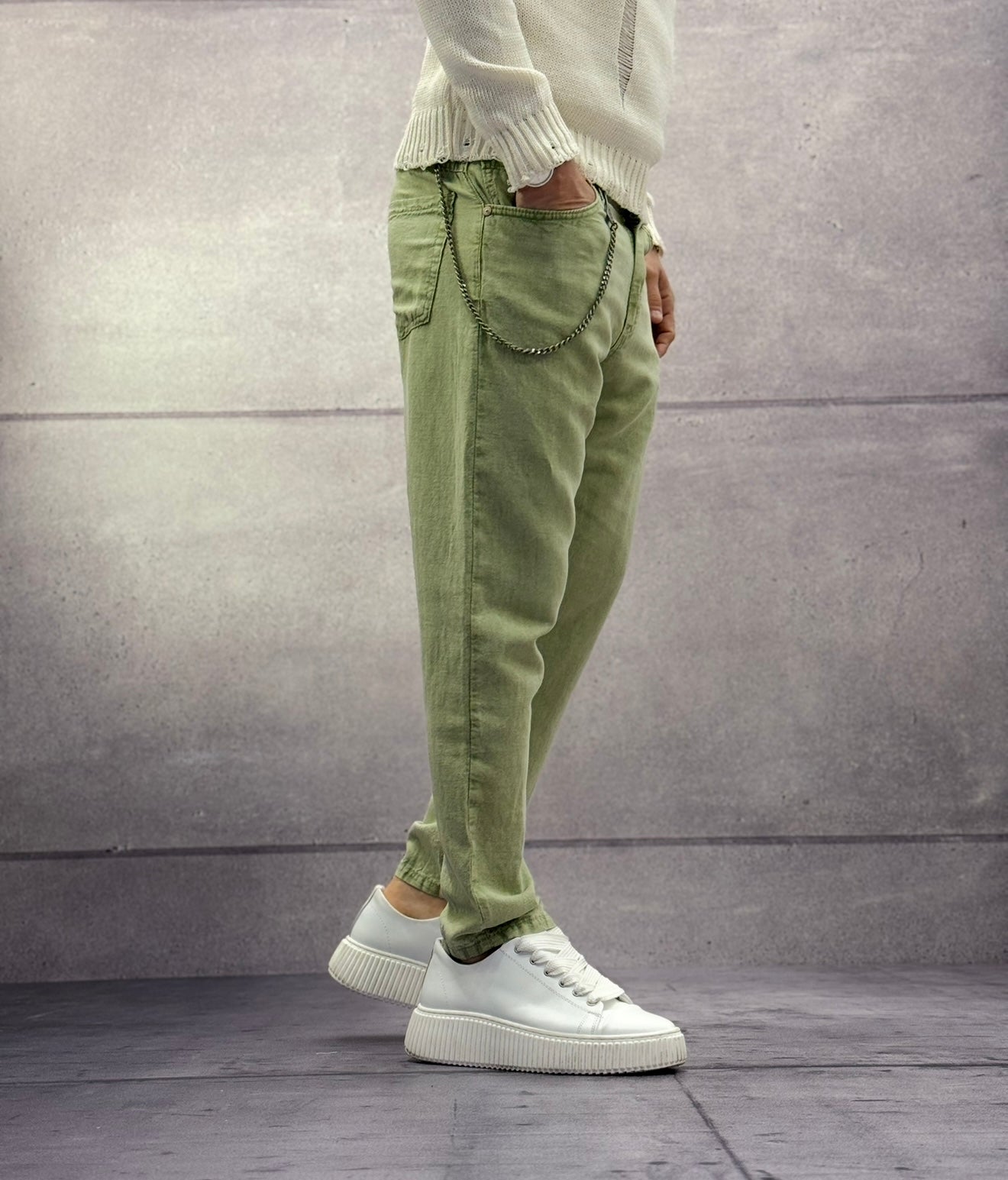 PANTALONE MISTO LINO - BERNA - ART. 251053