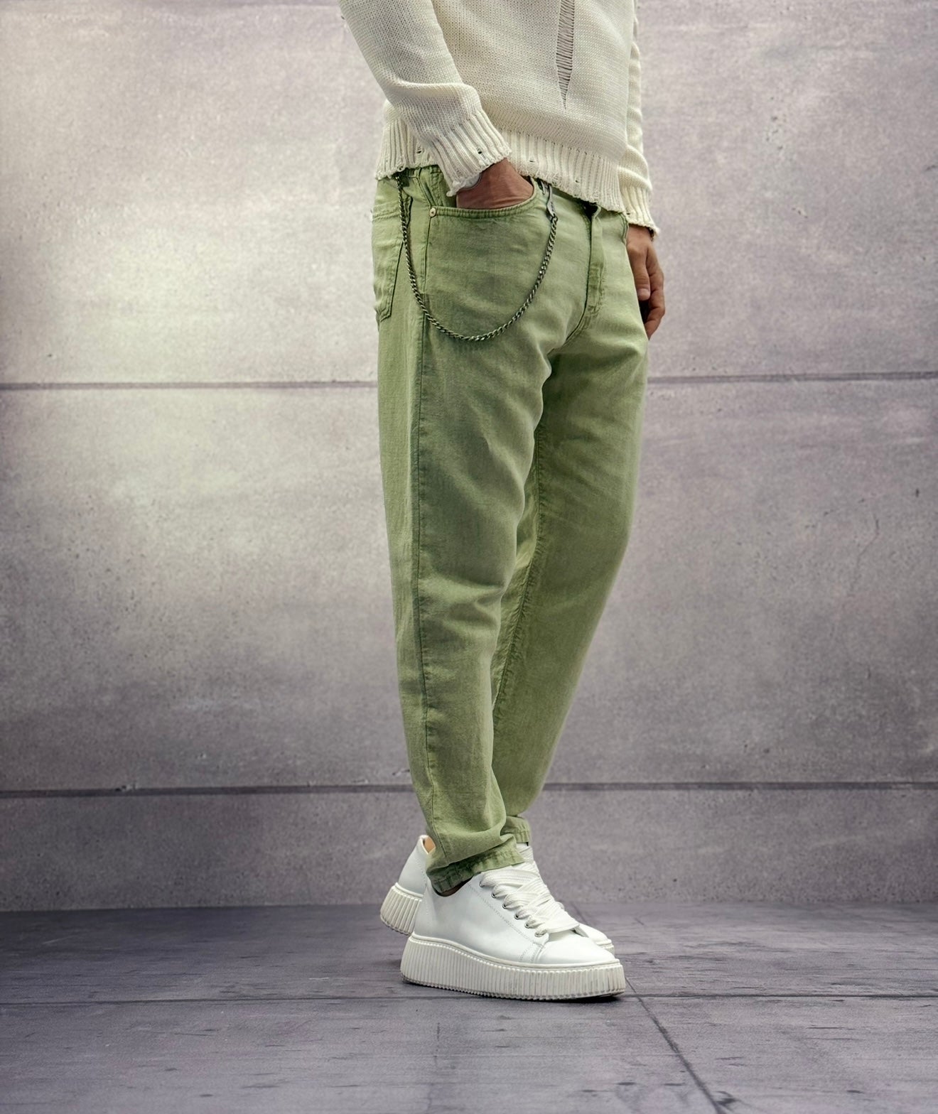 PANTALONE MISTO LINO - BERNA - ART. 251053