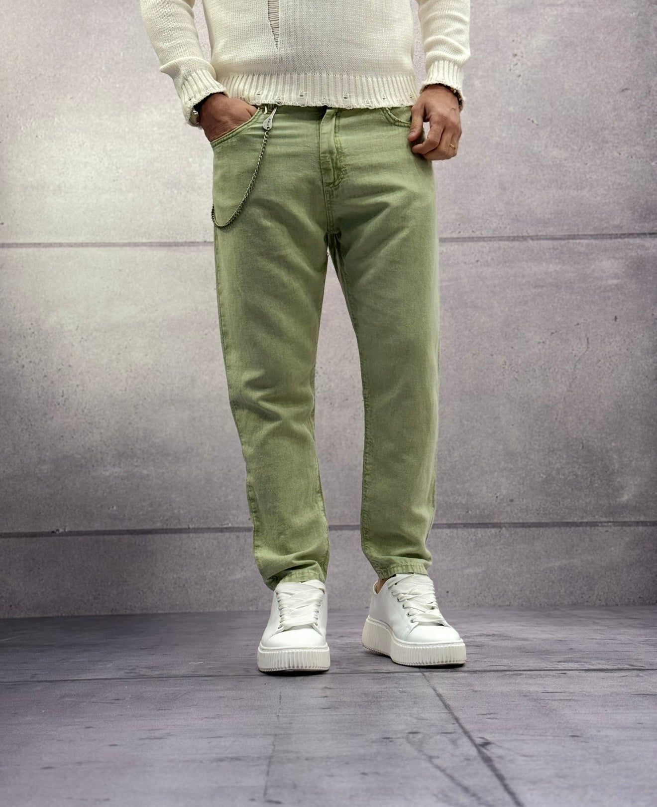 PANTALONE MISTO LINO - BERNA - ART. 251053
