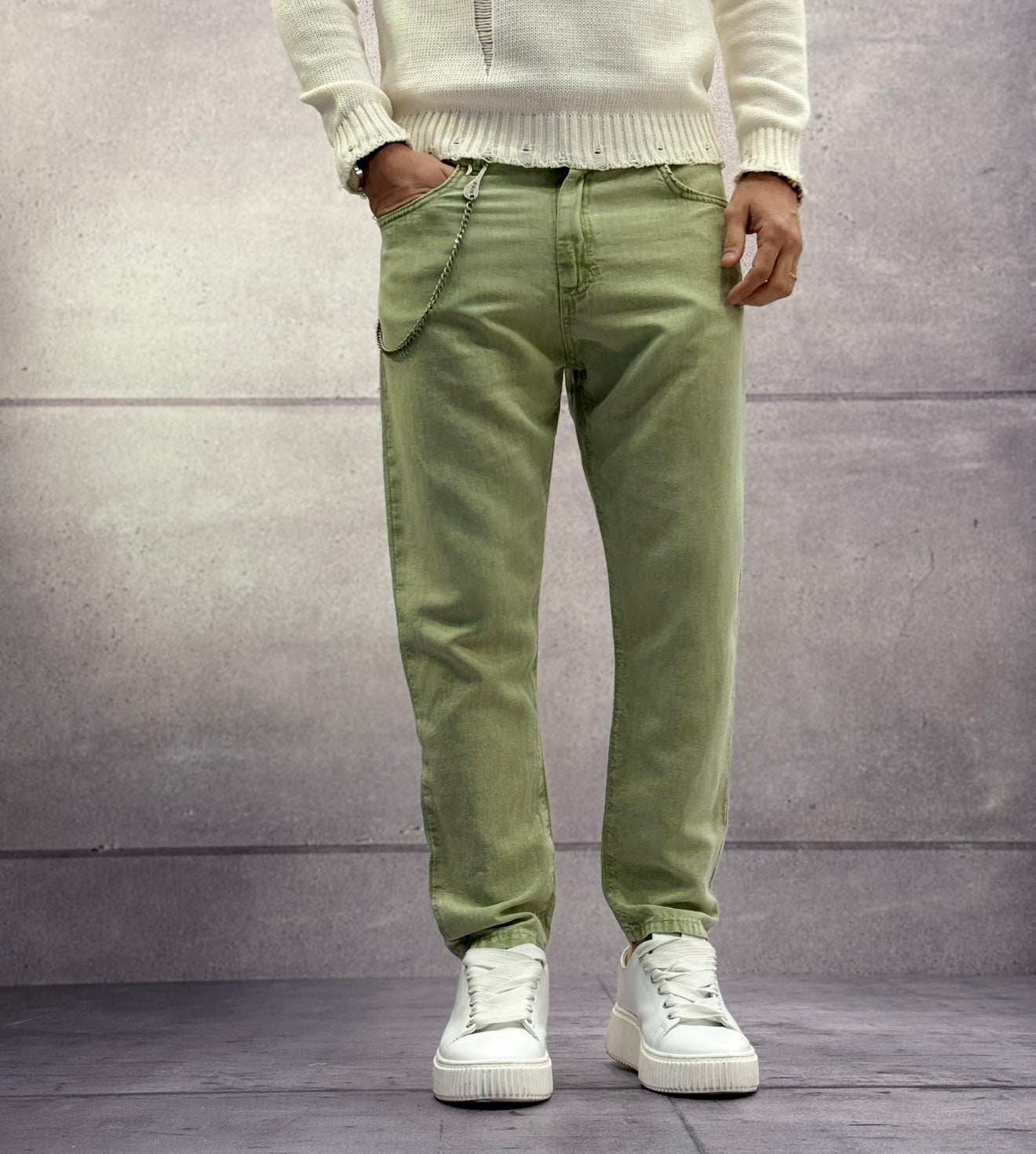 PANTALONE MISTO LINO - BERNA - ART. 251053