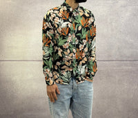 CAMICIA CON COLLETTO FANTASIA FLOREALE IN LINO - BERNA - ART. 25125230