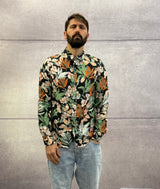 CAMICIA CON COLLETTO FANTASIA FLOREALE IN LINO - BERNA - ART. 25125230