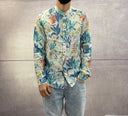 CAMICIA COREANA FANTASIA FLOREALE IN LINO - BERNA - ART. 25125430