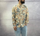 CAMICIA CON COLLETTO FANTASIA FLOREALE IN LINO - BERNA - ART. 25125330