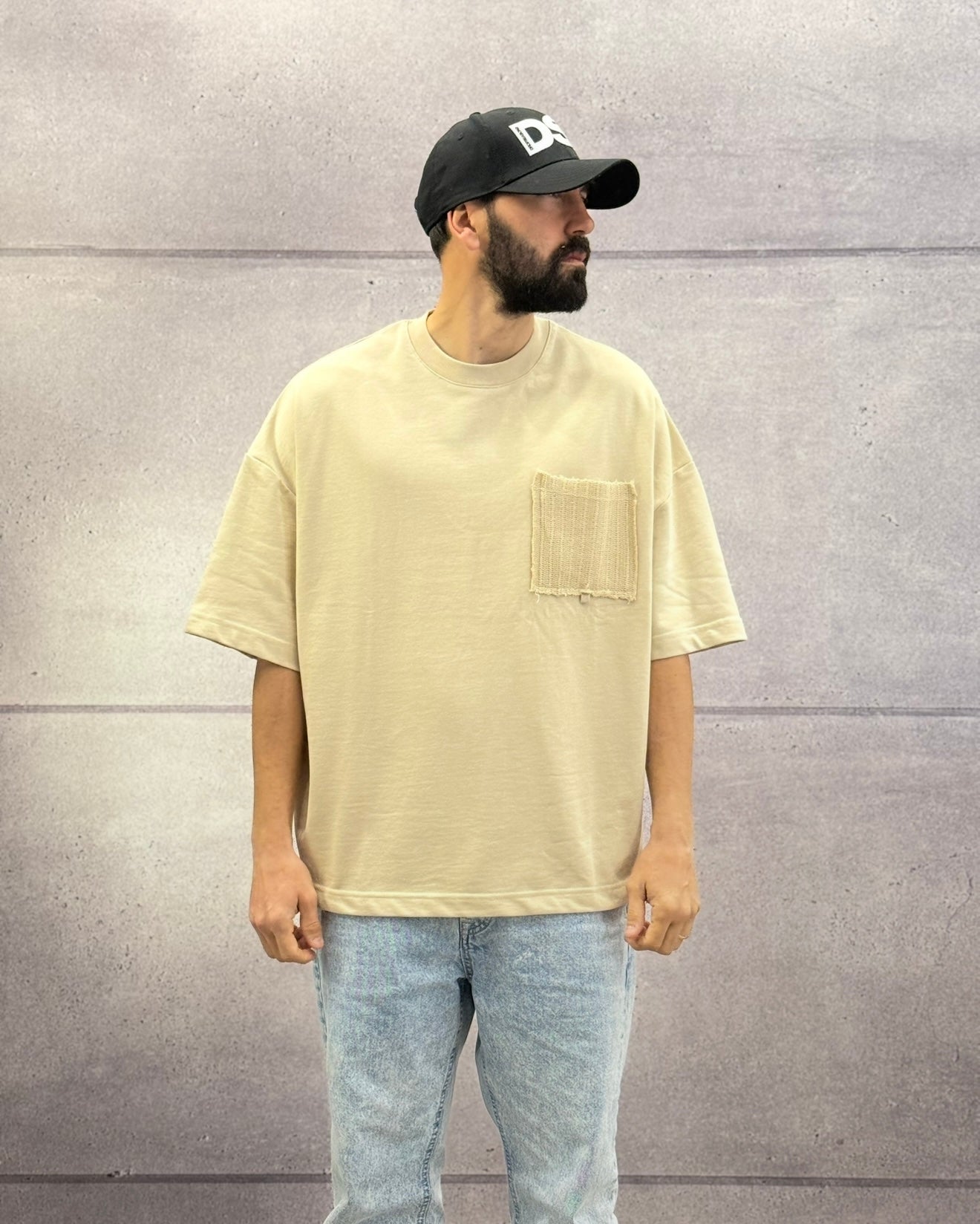 T-SHIRT OVERSIZE CON TASCHINO - 2Y PREMIUM - ART. AJ-6368-1