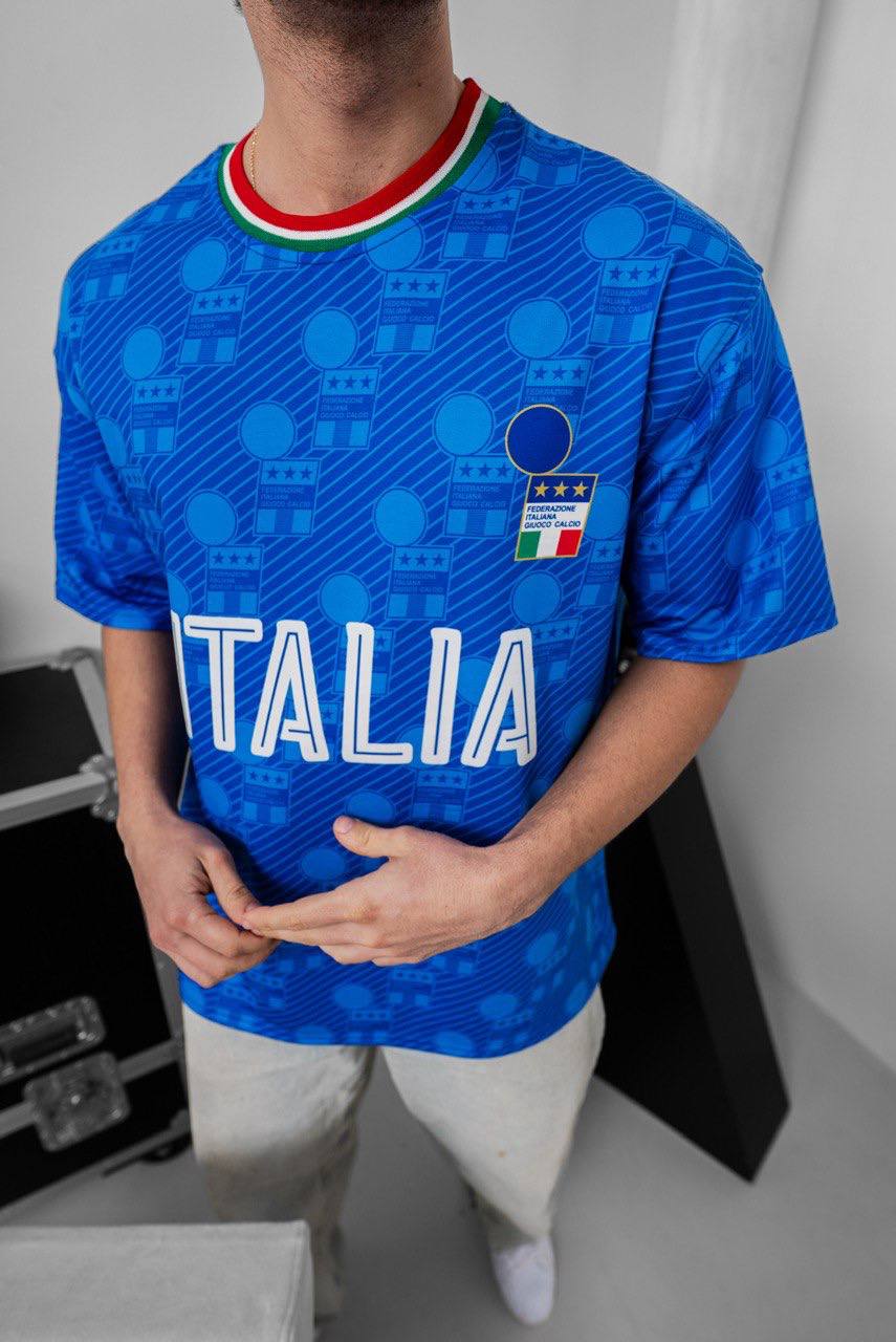 T-SHIRT VINTAGE - HAMEN - ART. ITALIA ANNI 90 - COL. BLU
