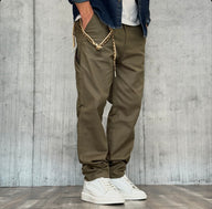 PANTALONE10 WORK STRAIGHT - ONLY&SONS - ART. 22031177 - COL. OLIVE NIGHT