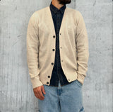 CARDIGAN V LAMBSWOOL - BERNA - *ART. 2330308 - COL. BEIGE