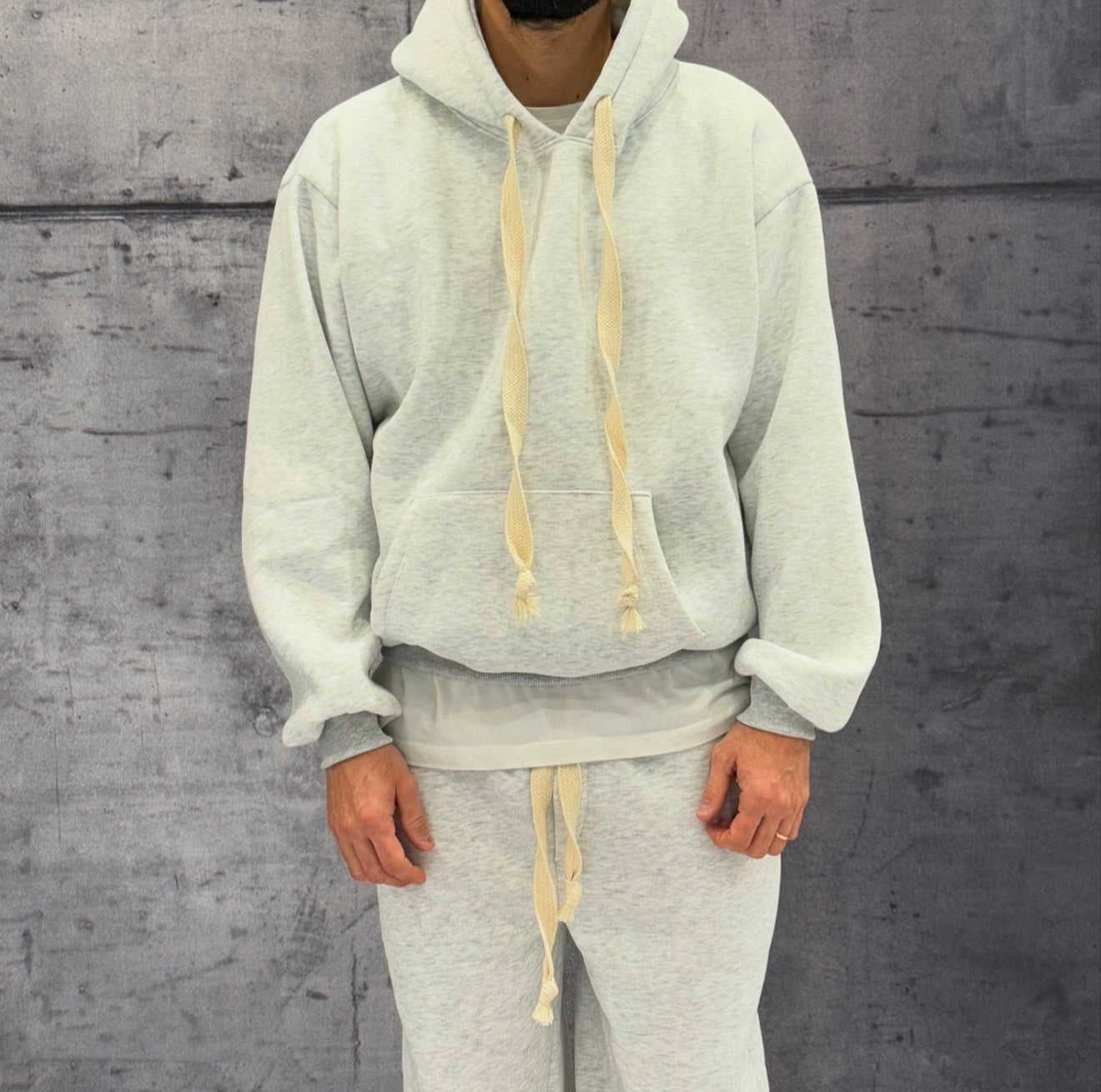 COMPLETO FELPA + PANTALONE TUTA - HAMEN - ART. TOMA - COL. GRIGIO