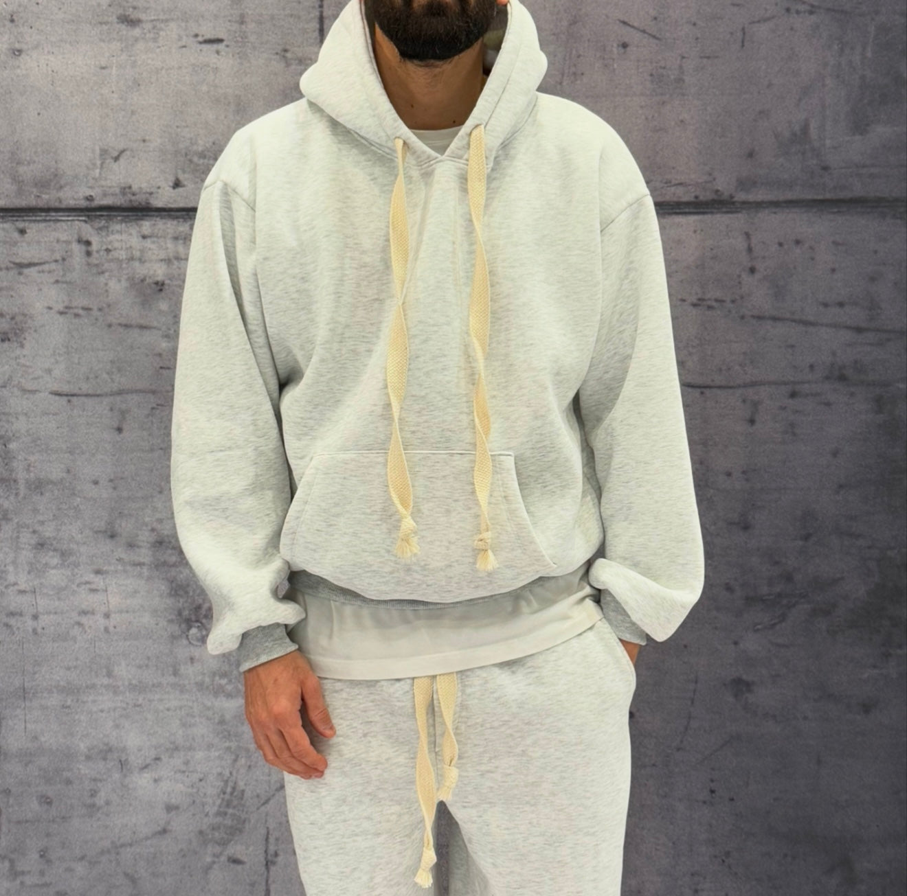 COMPLETO FELPA + PANTALONE TUTA - HAMEN - ART. TOMA - COL. GRIGIO
