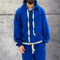 COMPLETO FELPA + PANTALONE TUTA - HAMEN - ART. TOMA - COL. BLU ROYAL