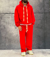 COMPLETO FELPA + PANTALONE TUTA - HAMEN - ART. TOMA - COL. ROSSO
