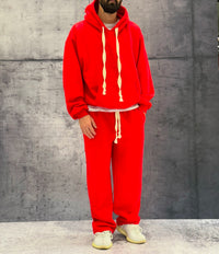 COMPLETO FELPA + PANTALONE TUTA - HAMEN - ART. TOMA - COL. ROSSO