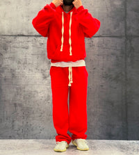 COMPLETO FELPA + PANTALONE TUTA - HAMEN - ART. TOMA - COL. ROSSO