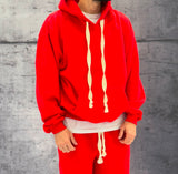 COMPLETO FELPA + PANTALONE TUTA - HAMEN - ART. TOMA - COL. ROSSO