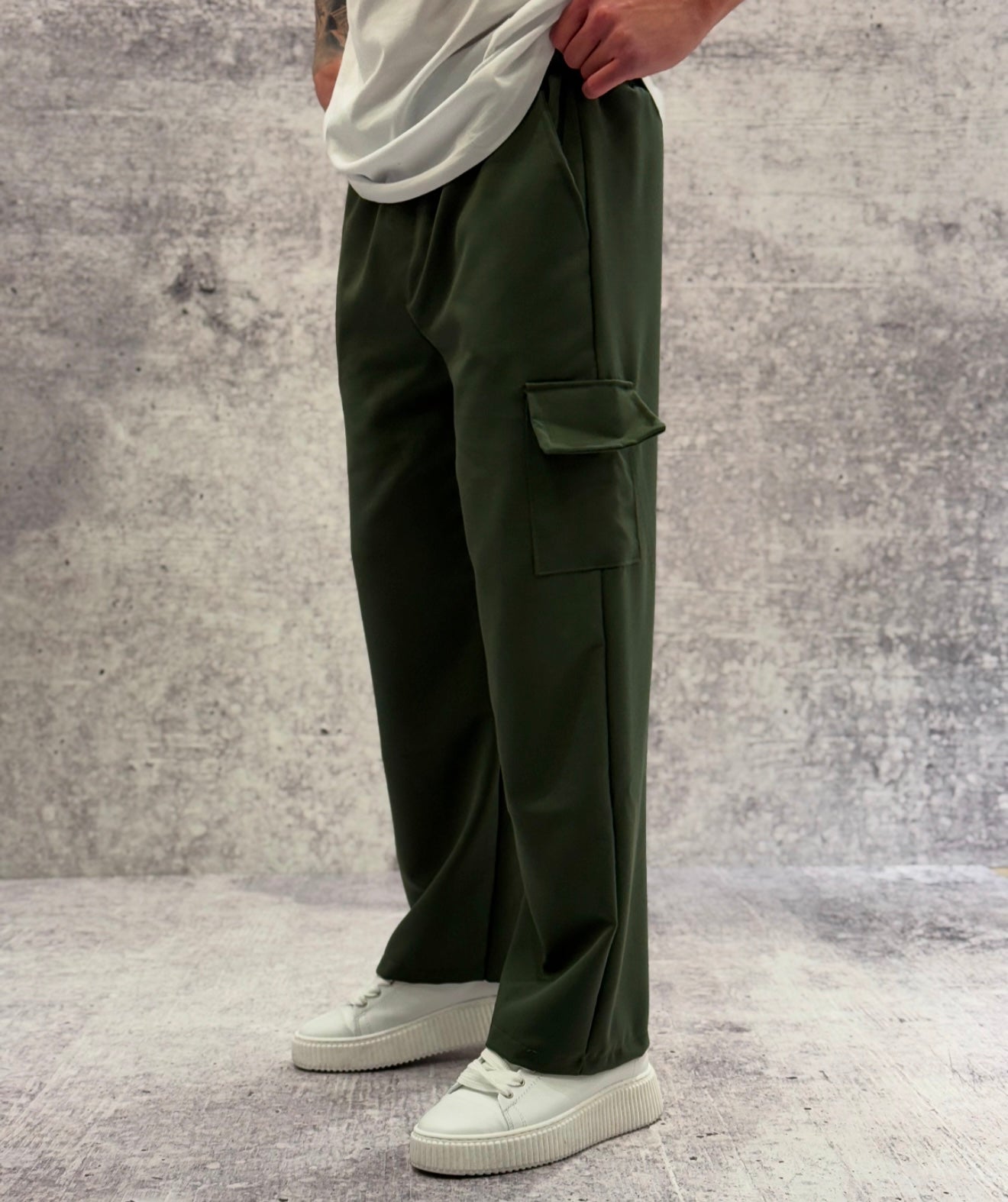PANTALACCIO TASCONE CARGO - ART. MARCUS - HAMEN - COL. VERDE MILITARE