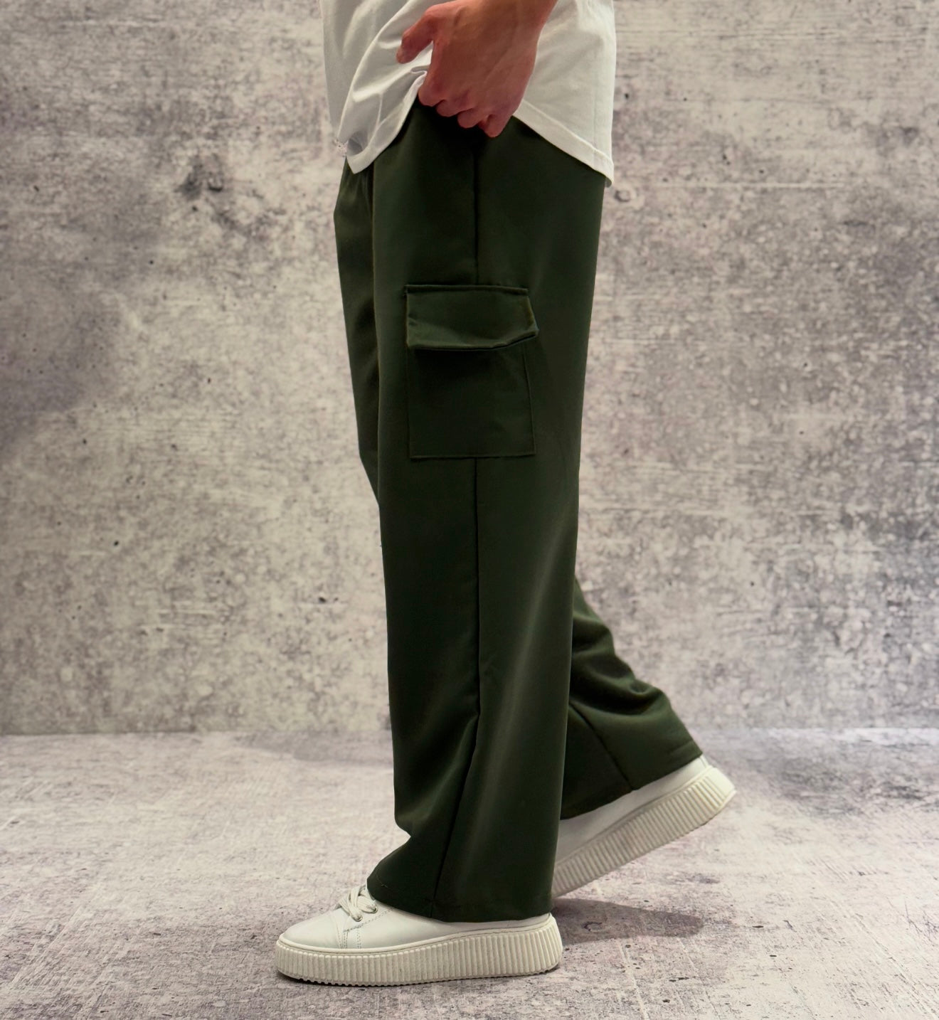 PANTALACCIO TASCONE CARGO - ART. MARCUS - HAMEN - COL. VERDE MILITARE