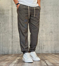 PANTALONE10 CROPPED CON COULISSE  - BERNA - *ART. 2331707 - COL. FANGO