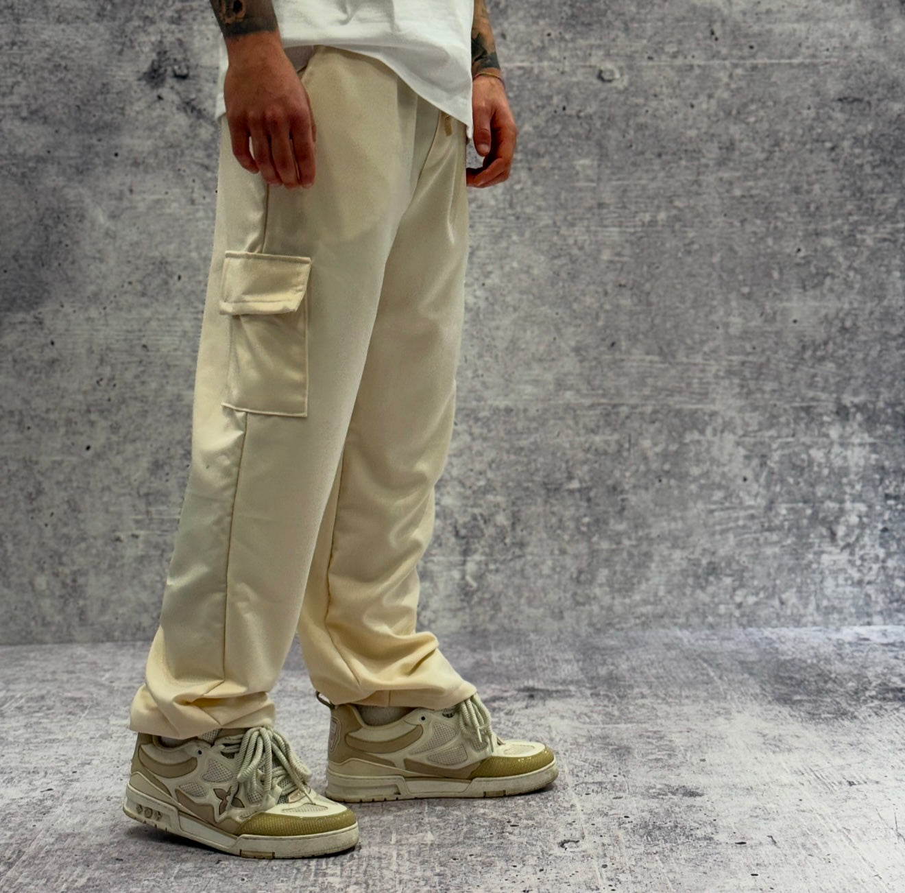 PANTALACCIO TASCONE CARGO - ART. MARCUS - HAMEN - COL. AVORIO