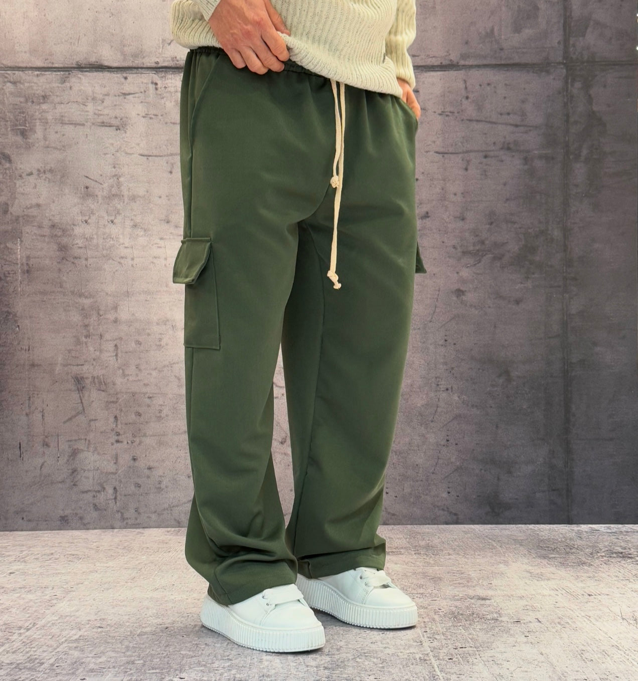 PANTALACCIO TASCONE CARGO - ART. MARCUS - HAMEN - COL. VERDE MILITARE