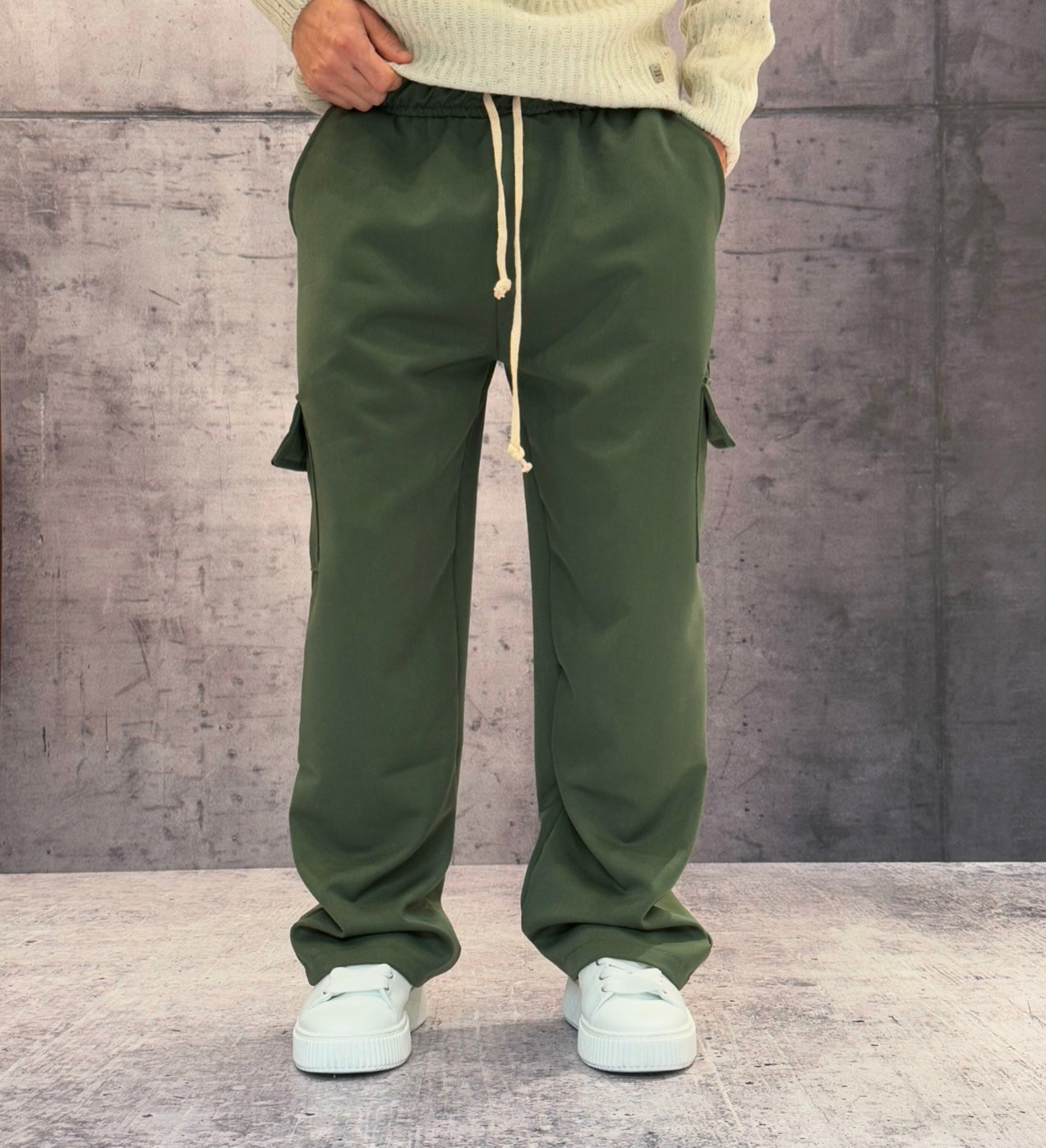 PANTALACCIO TASCONE CARGO - ART. MARCUS - HAMEN - COL. VERDE MILITARE