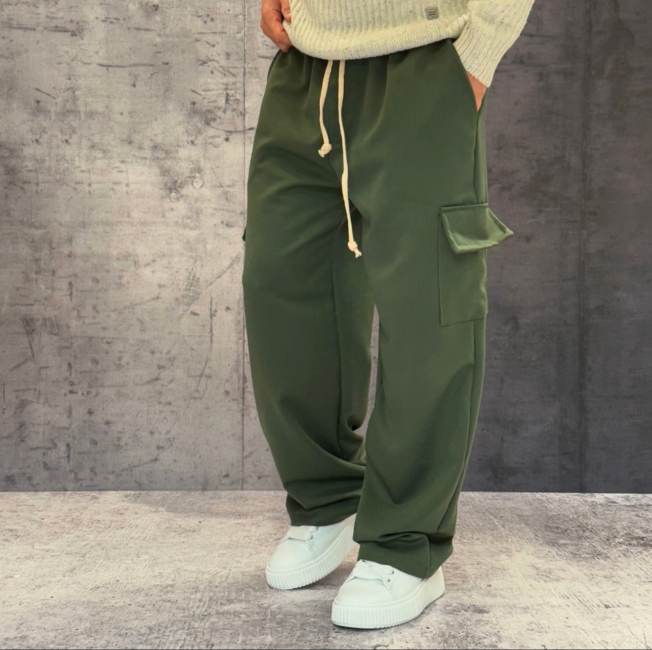 PANTALACCIO TASCONE CARGO - ART. MARCUS - HAMEN - COL. VERDE MILITARE