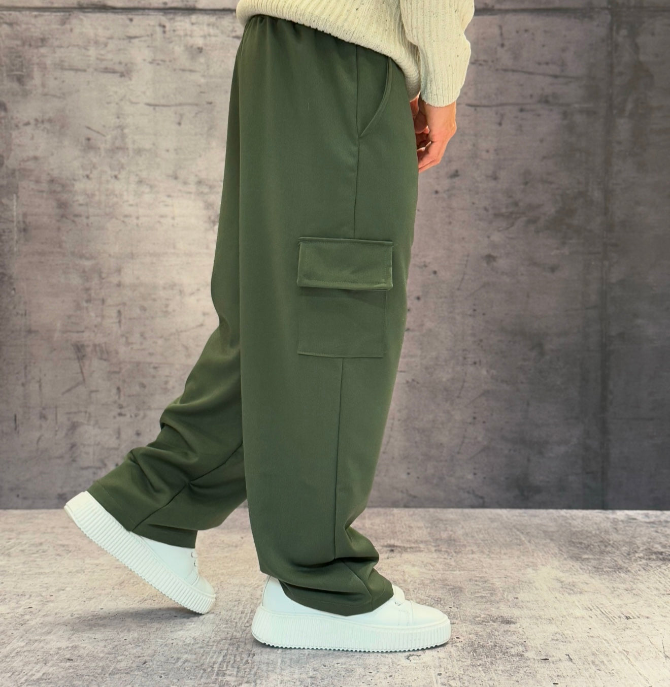 PANTALACCIO TASCONE CARGO - ART. MARCUS - HAMEN - COL. VERDE MILITARE