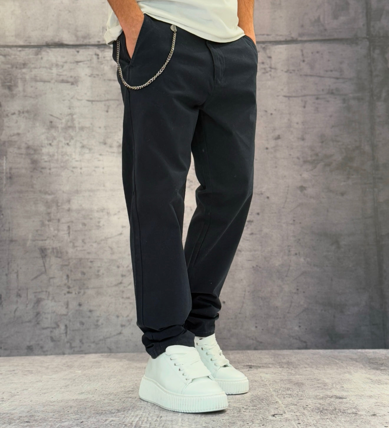 PANTALONE REGULAR CON COULISSE - ONLY&SONS - ART. 22029761 - COL. DARK NAVY ( BLU)