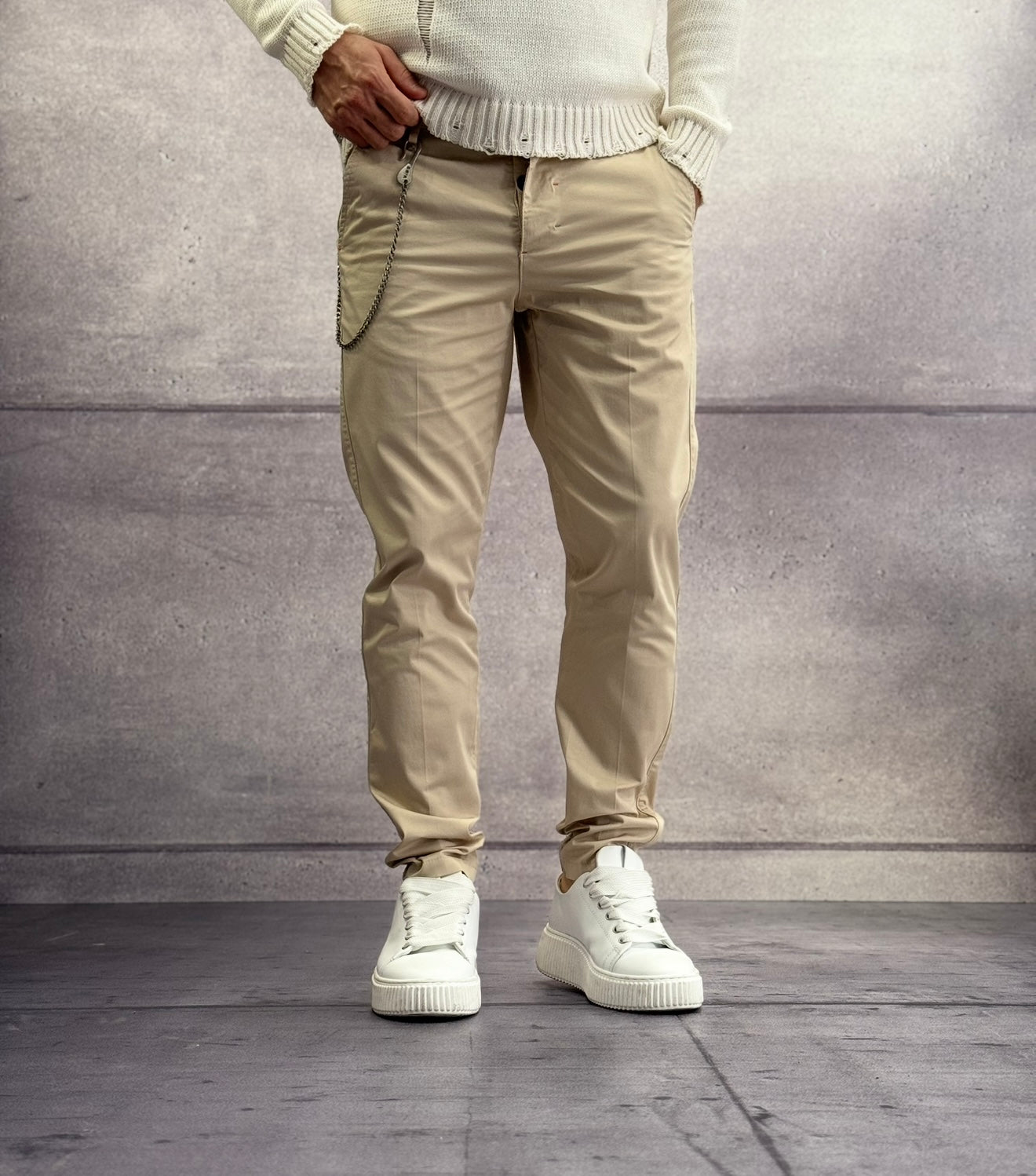 PANTALONE CHINOS RASO - BERNA - ART. 251103