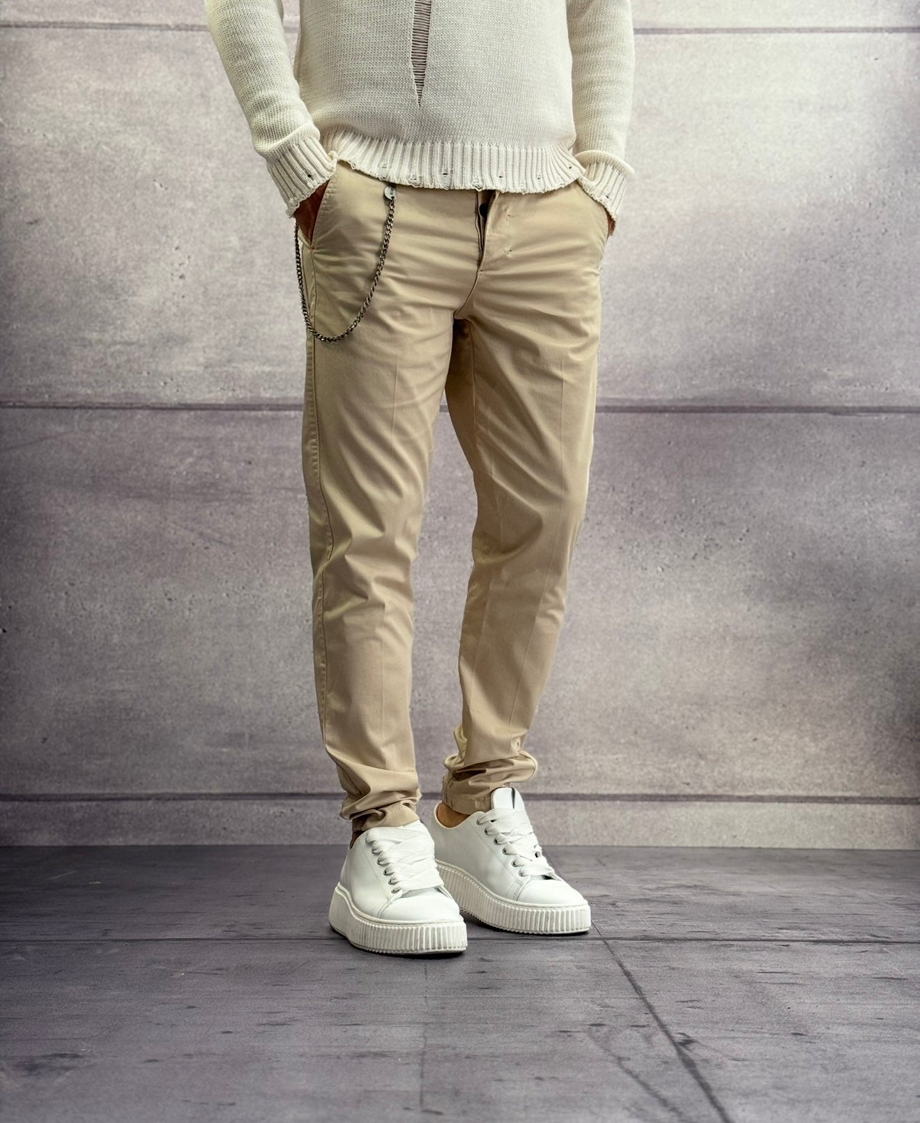 PANTALONE CHINOS RASO - BERNA - ART. 251103