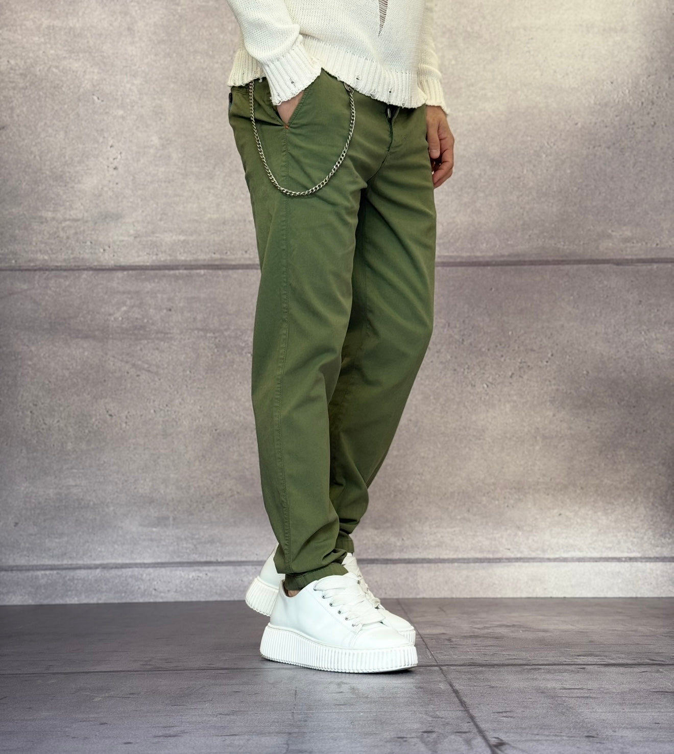 PANTALONE CHINOS LINO - BERNA - ART. 251106