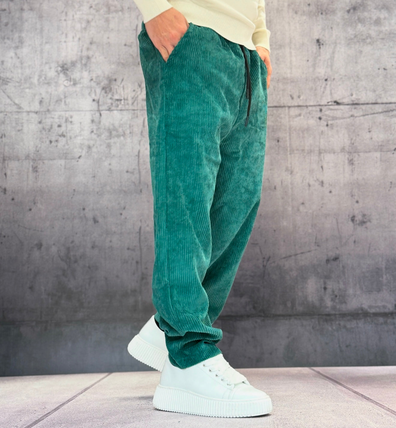 PANTALACCIO VELLUTINO - ART. NEW VELLUTO - HAMEN - COL. VERDE