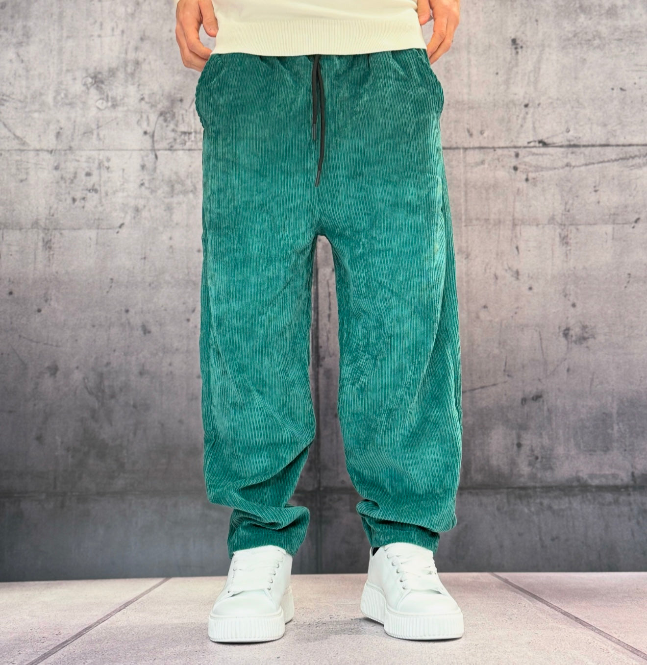 PANTALACCIO VELLUTINO - ART. NEW VELLUTO - HAMEN - COL. VERDE
