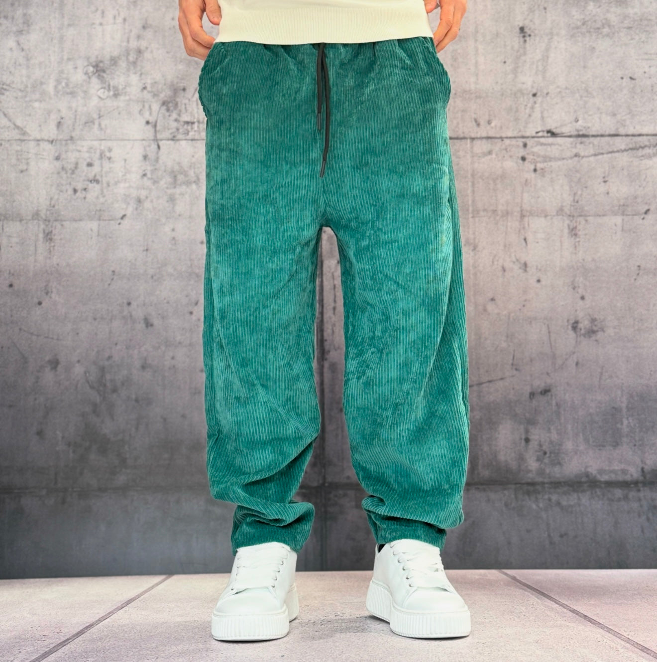 PANTALACCIO VELLUTINO - ART. NEW VELLUTO - HAMEN - COL. VERDE