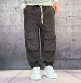 PANTALACCIO TASCONE CARGO EFFETTO SCAMOSCIATO - ART. MORATA 3 - HAMEN - COL. NERO