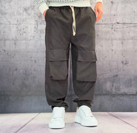 PANTALACCIO TASCONE CARGO EFFETTO SCAMOSCIATO - ART. MORATA 3 - HAMEN - COL. NERO