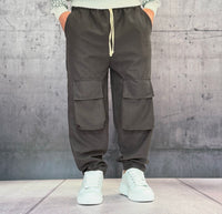 PANTALACCIO TASCONE CARGO EFFETTO SCAMOSCIATO - ART. MORATA 3 - HAMEN - COL. NERO