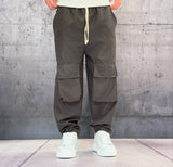 PANTALACCIO TASCONE CARGO EFFETTO SCAMOSCIATO - ART. MORATA 3 - HAMEN - COL. NERO
