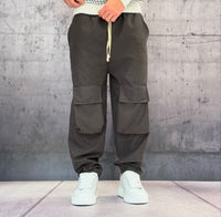 PANTALACCIO TASCONE CARGO EFFETTO SCAMOSCIATO - ART. MORATA 3 - HAMEN - COL. NERO