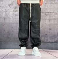 PANTALACCIO TASCONE CARGO EFFETTO MARTELLATO - ART. MORATA 2 - HAMEN - COL. NERO