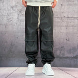PANTALACCIO TASCONE CARGO EFFETTO MARTELLATO - ART. MORATA 2 - HAMEN - COL. NERO